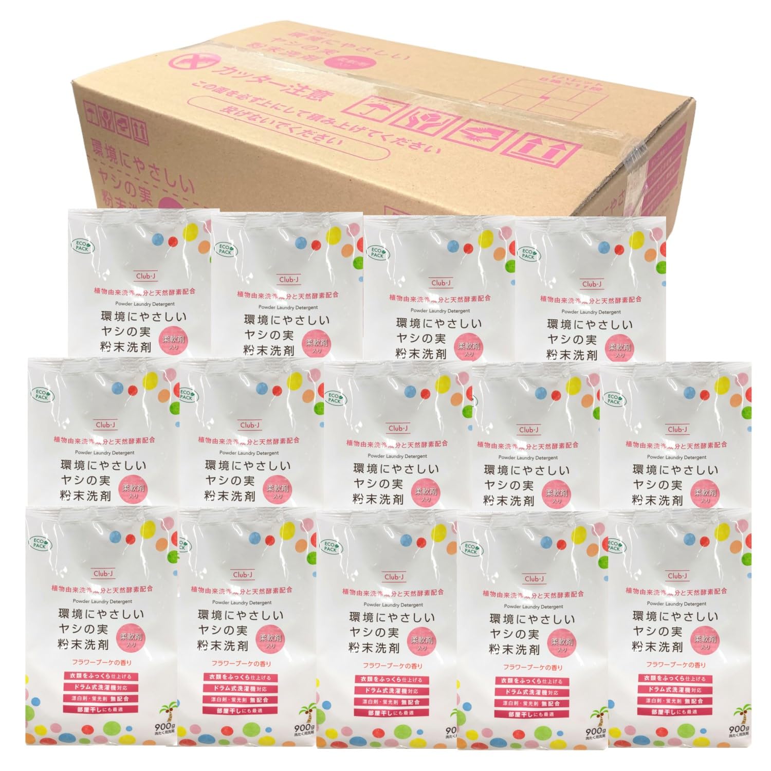 Amazon.co.jp: 【ケース販売】Club-J 環境にやさしい ヤシの実粉末洗剤